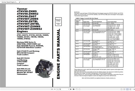 yanmar track mini excavator 4 cylinder diesel engine manual|yanmar 4tnv98 oil filter manual.